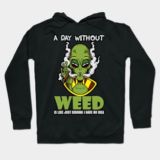 A Day Without Weed Is Like Cannabis Weed Smoking Hoodie